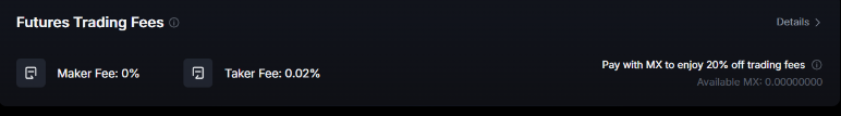 MEXC Trading Fees
