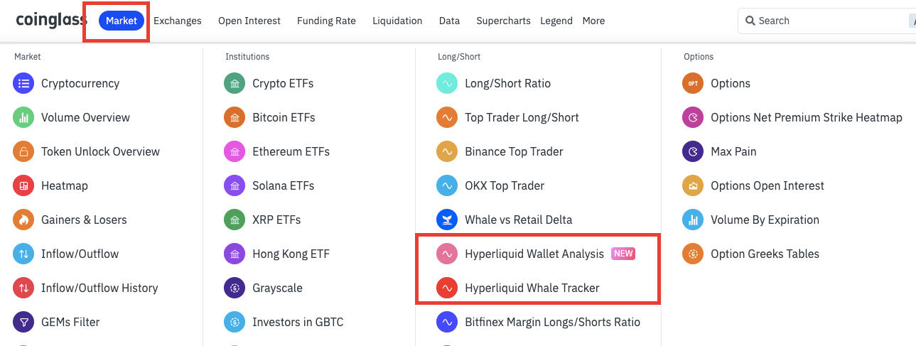 Coinglass HyperLiquid Tools