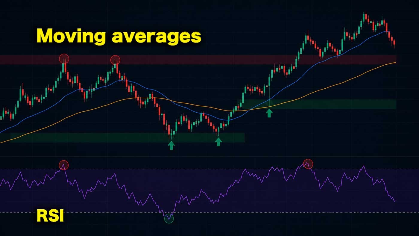 Technical indicators illustration