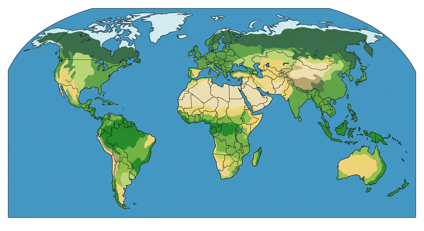 World map showing continents, resembling Pangaea