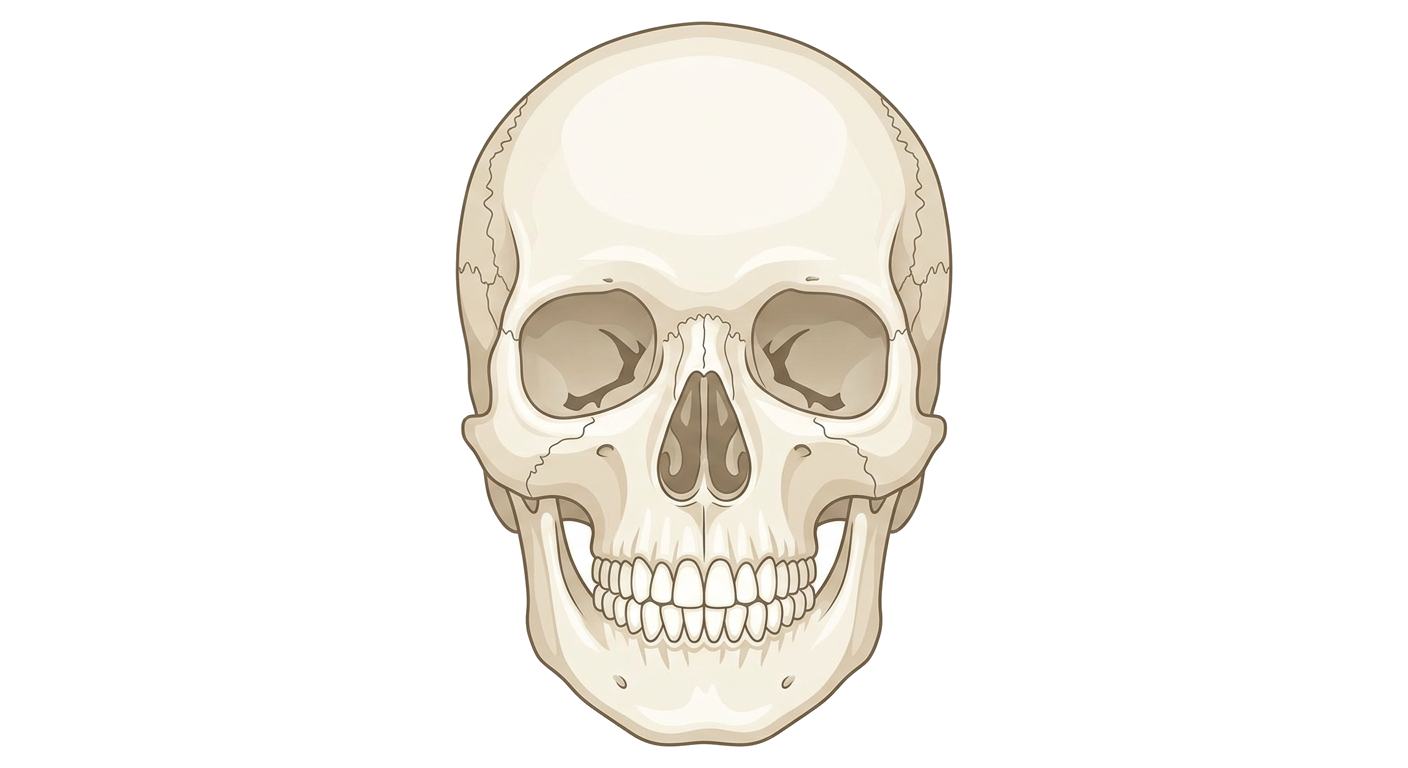 Human Skull Front View