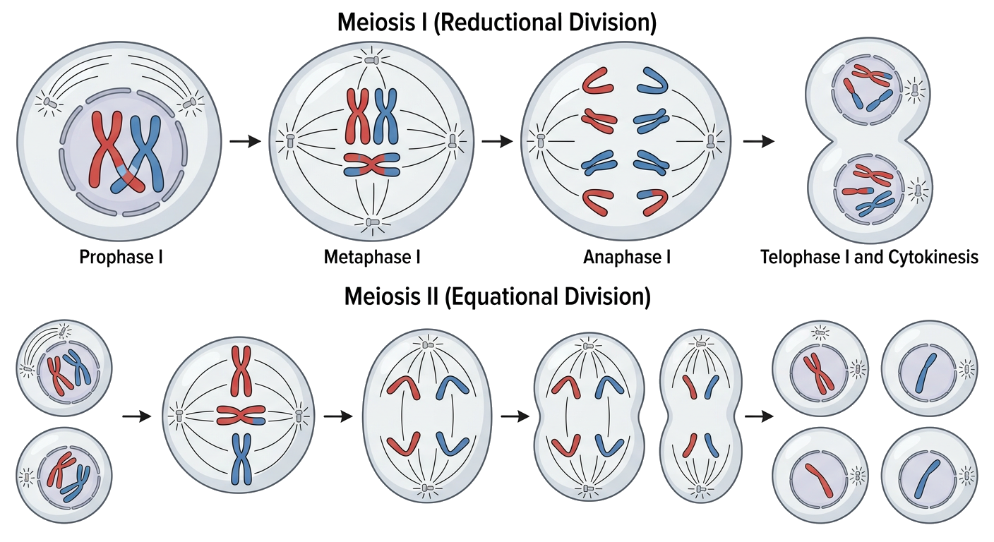 Meiosis Stages Diagram