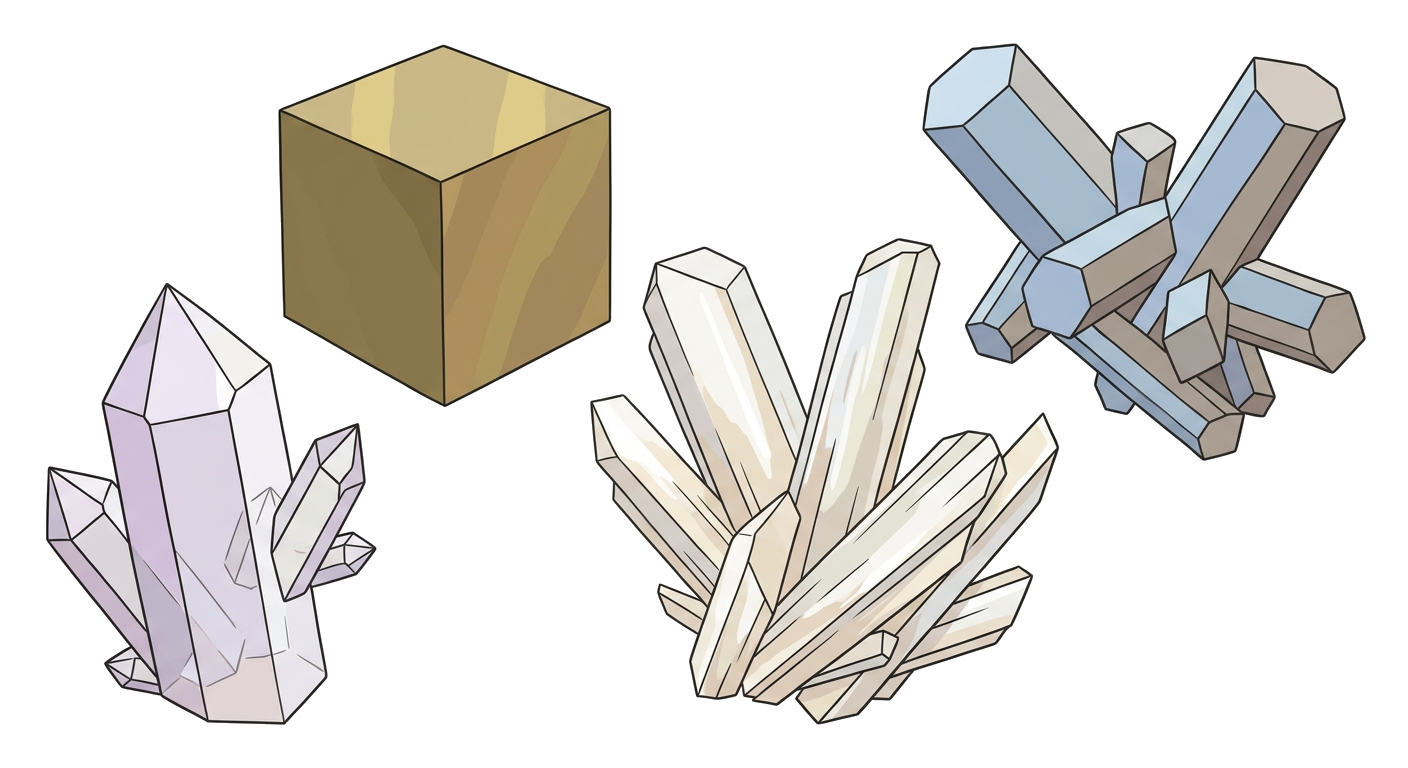 Mineral crystals