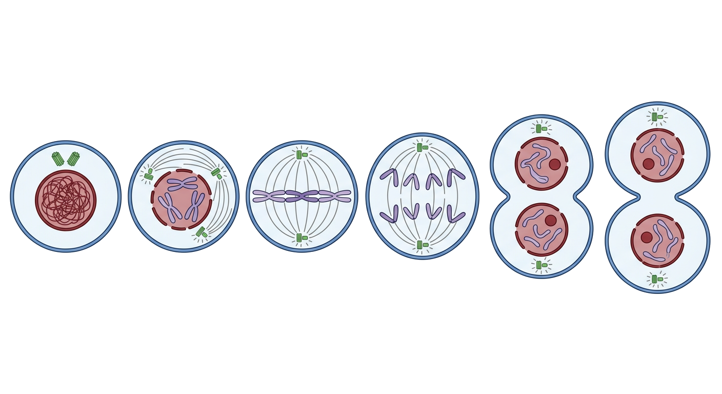 Mitosis Stages Diagram