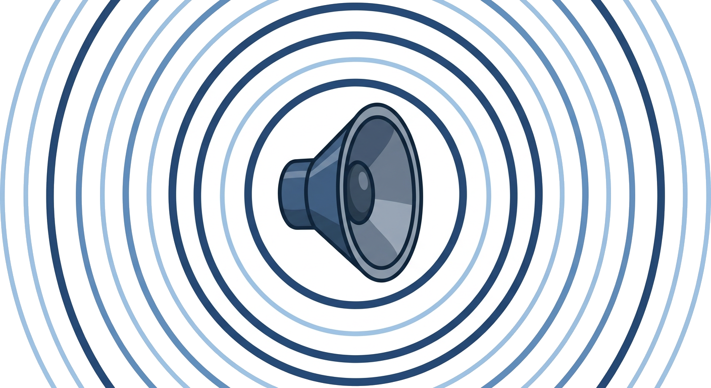 Sound waves from speaker