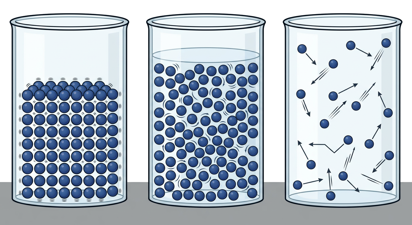 States of matter particle view