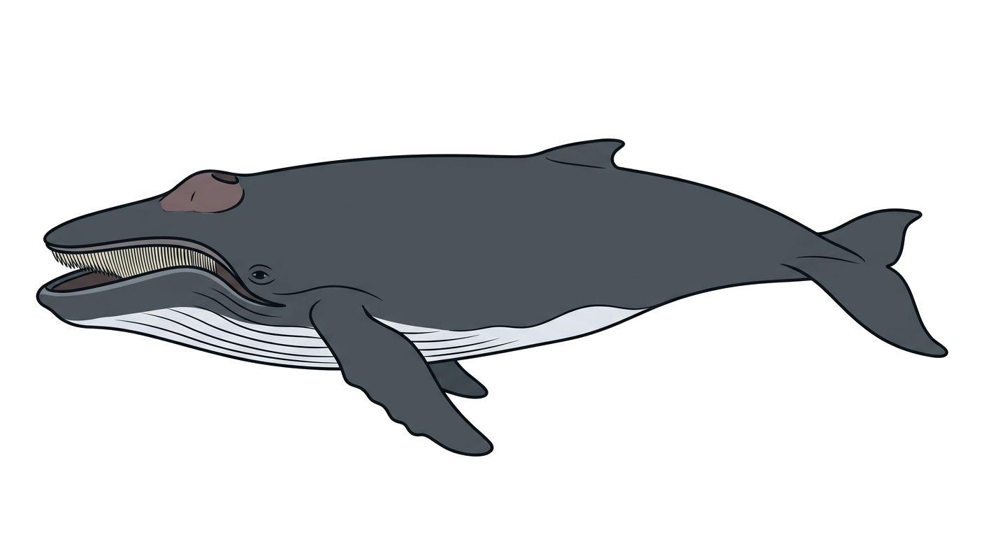 External anatomy of a whale
