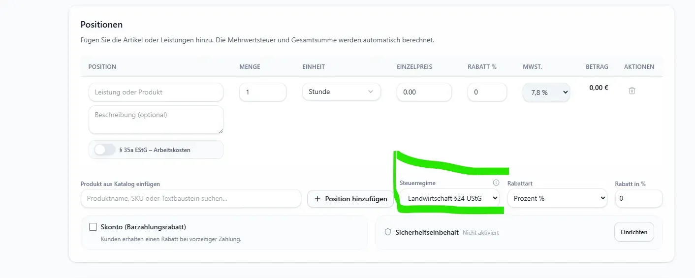 Rechnung nach § 24 UStG erstellen.webp