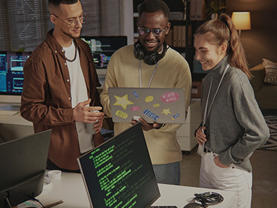 XSIS team members collaborating