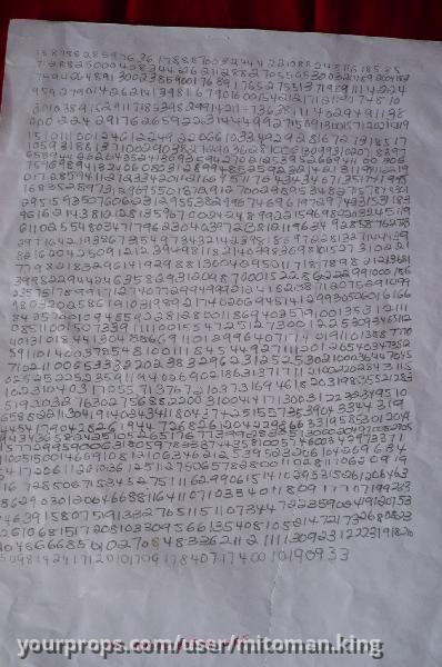 NUMBERS LIST PRODUCTION – Knowing (2009) – image 1