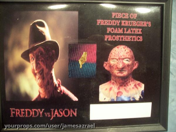 Piece of Freddy's Latex Mask - Framed – Freddy vs. Jason (2003) – image 1