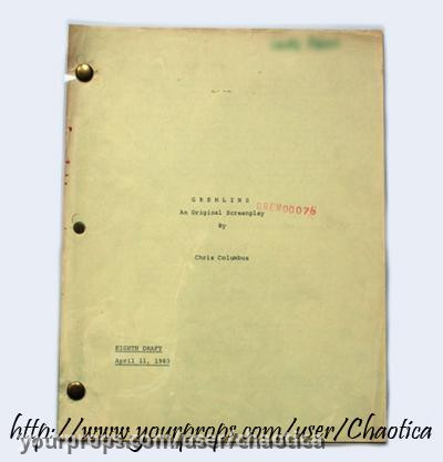 Original Gremlins Movie Script – Gremlins (1984) – image 1
