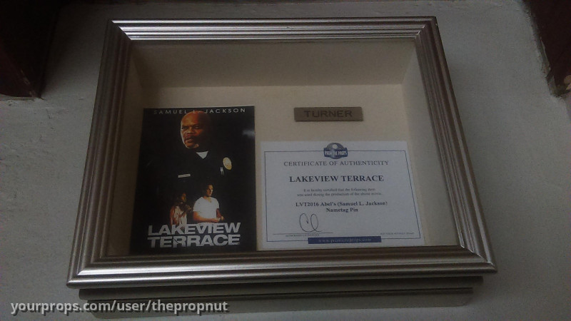 Jacksons' screen used Hero nametag – Lakeview Terrace (2008) – image 1
