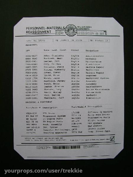 Personnel-Materials Reassignment – Battlestar Galactica (2003) – image 1