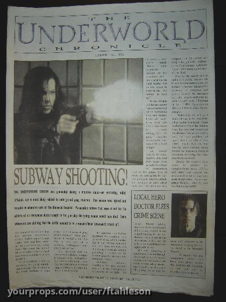 The Underworld Chronicle (Premotional Newspaper) – Underworld (2003) – image 1