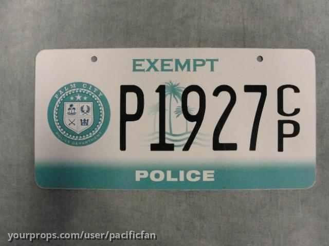 Palm City Police License Plate – The Cape (2011) – image 1