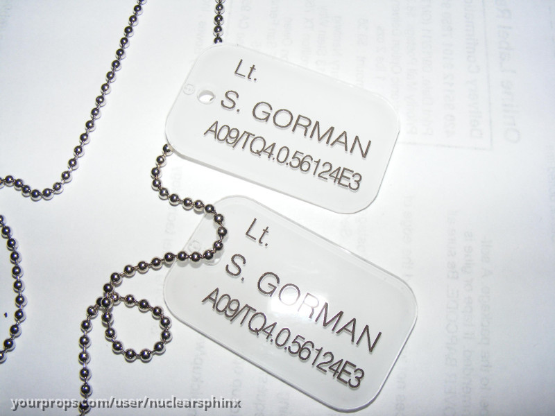 Aliens Lt Gorman Dogtags – Aliens (1986) – image 1