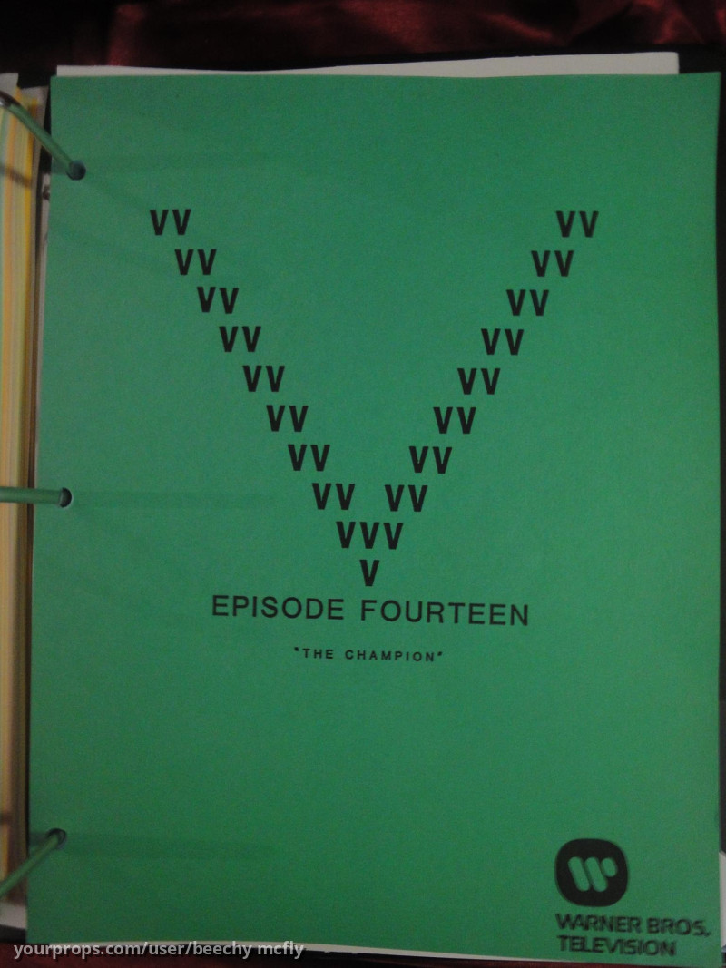 V - " Episode Fourteen - The Champion " Script.. – V (1983) – image 1