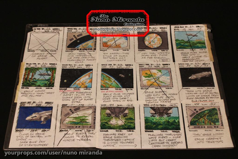 Original colour storyboards for "Devil's Planet" – Space: 1999 (1975) – image 1