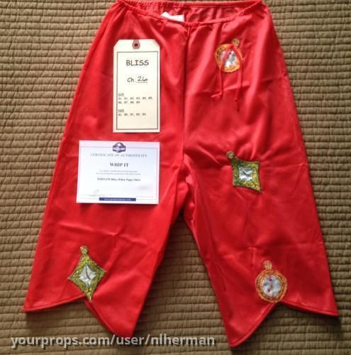 Bliss Red Shorts with Appliques – Whip It (2009) – image 1
