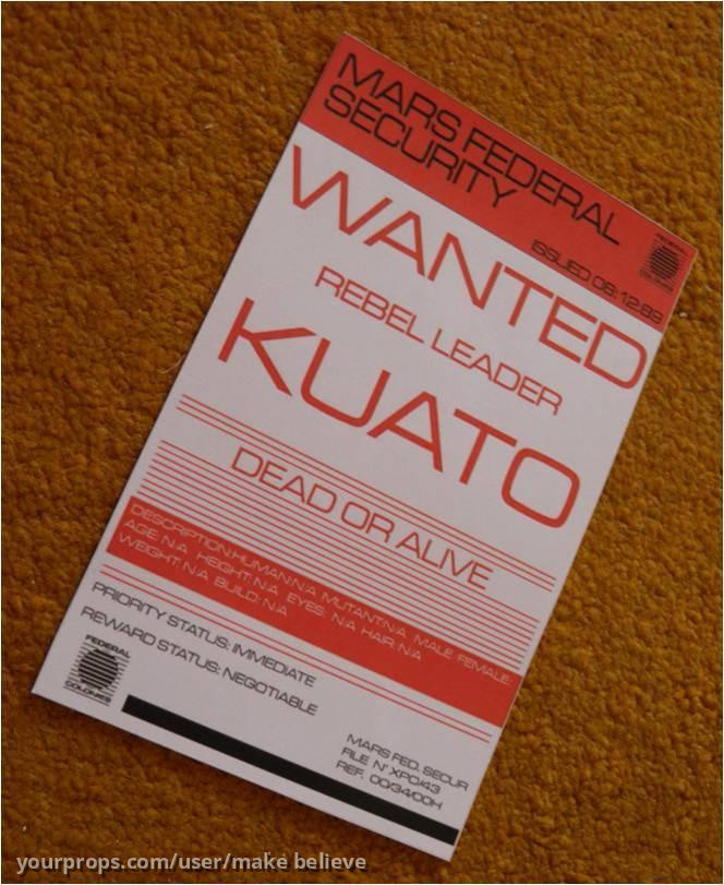 Kuato flyer replica – Total Recall (1990) – image 1