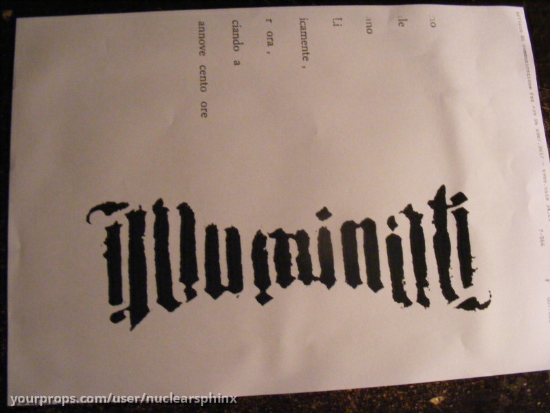 Illuminati Print Out – Angels & Demons (2009) – image 1