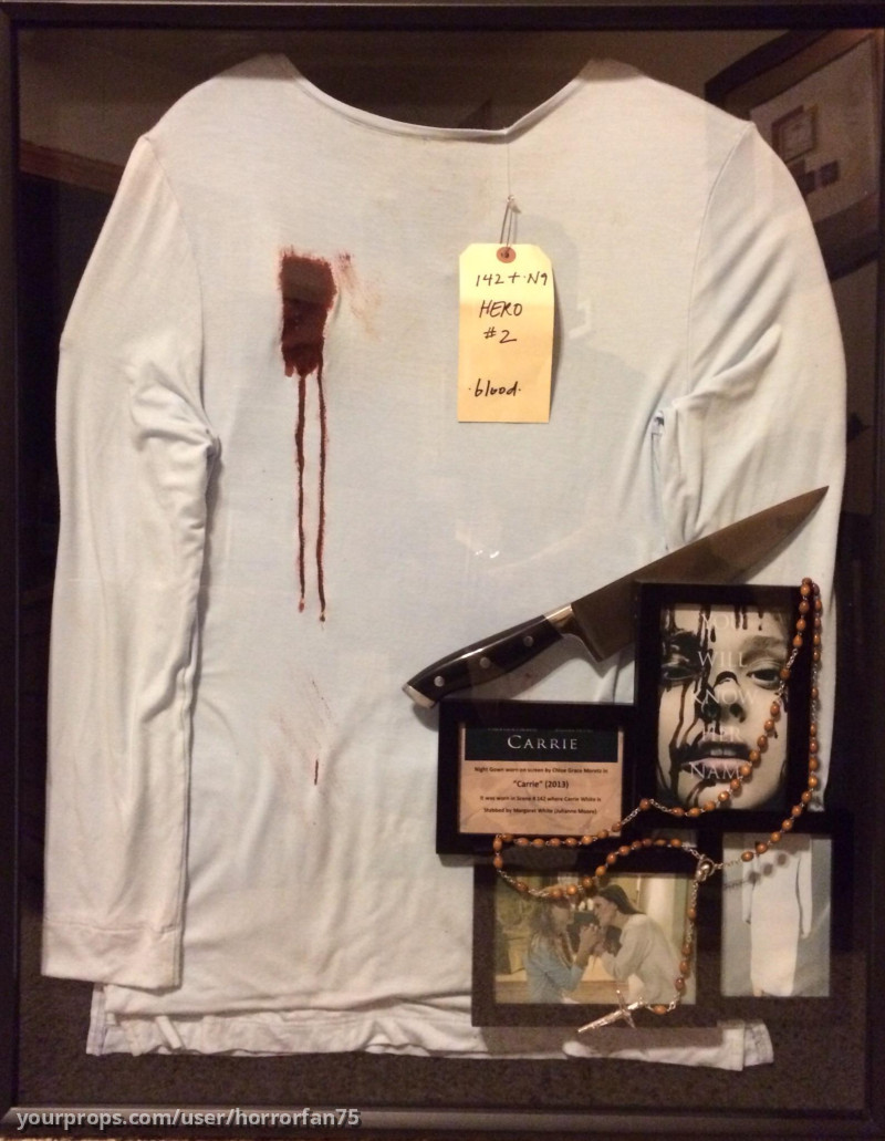 Screen Used Hero Bloody Night Gown – Carrie (2013) – image 1