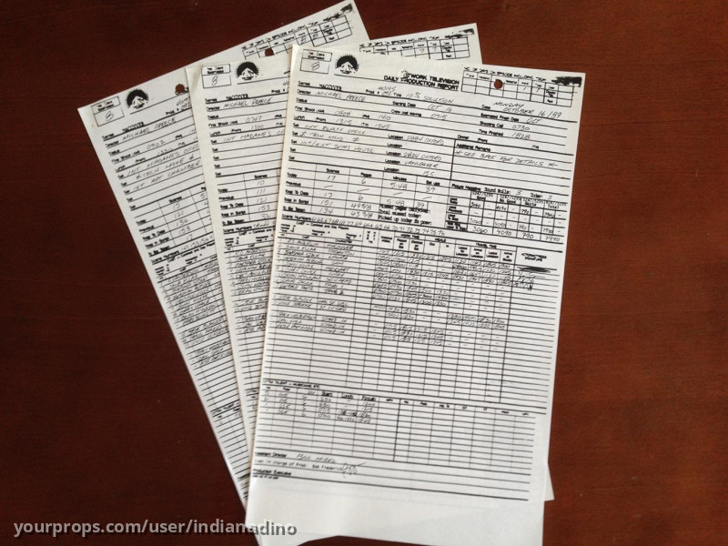 "10% Solution" Original Production used papers – MacGyver (1985) – image 2