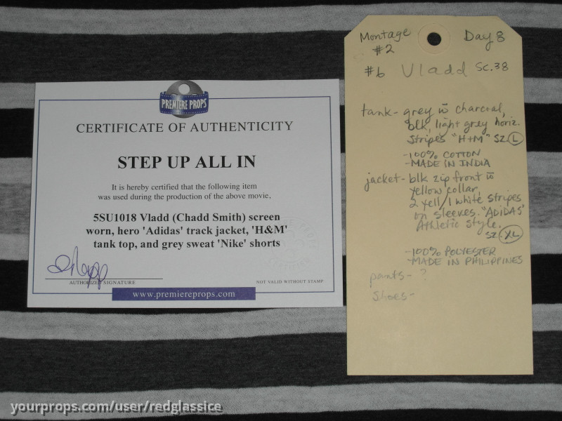 Vladd Chadd Smith screen worn hero jacket tank shorts movie costume – Step Up All In (2014) – image 4