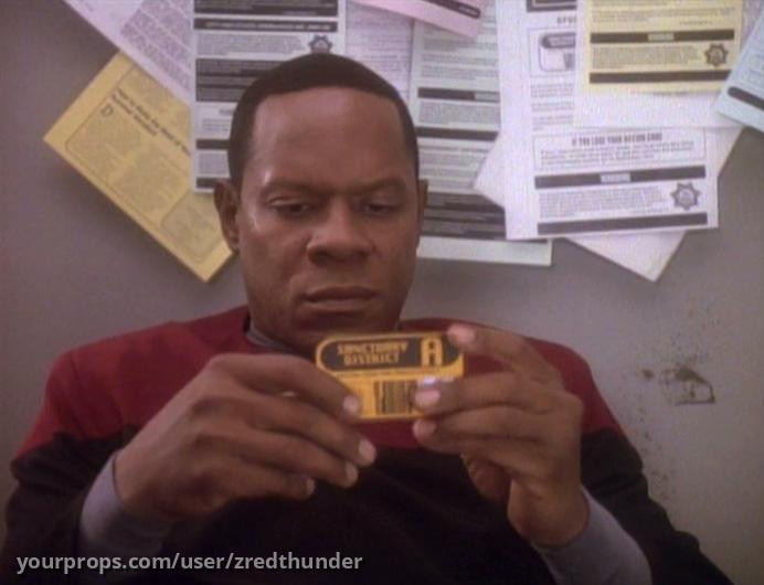Gabriel Bell's Ration Card from "Past Tense" – Star Trek: Deep Space Nine (1993) – image 3