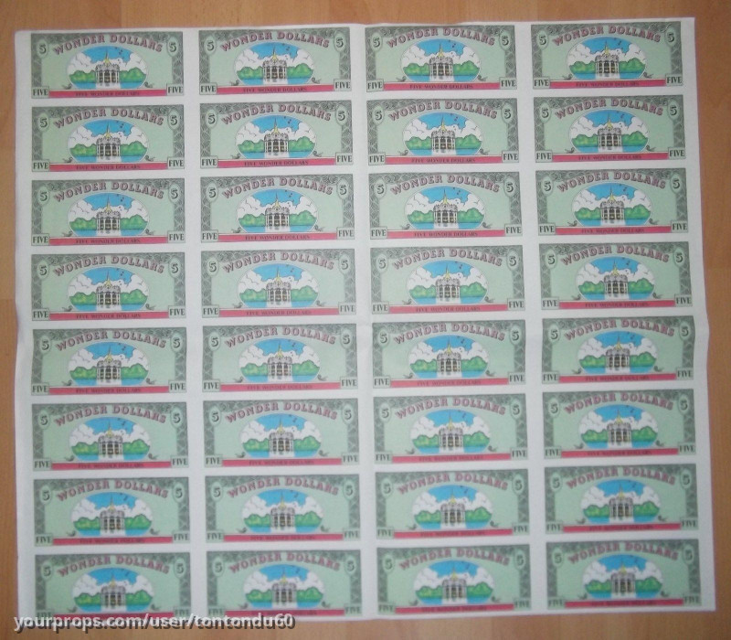 Original full uncut sheet 5$ wonderworld – Beverly Hills Cop 3 (2019) – image 2