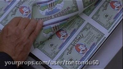 Original full uncut sheet 20$ wonderworld used – Beverly Hills Cop 3 (2019) – image 3