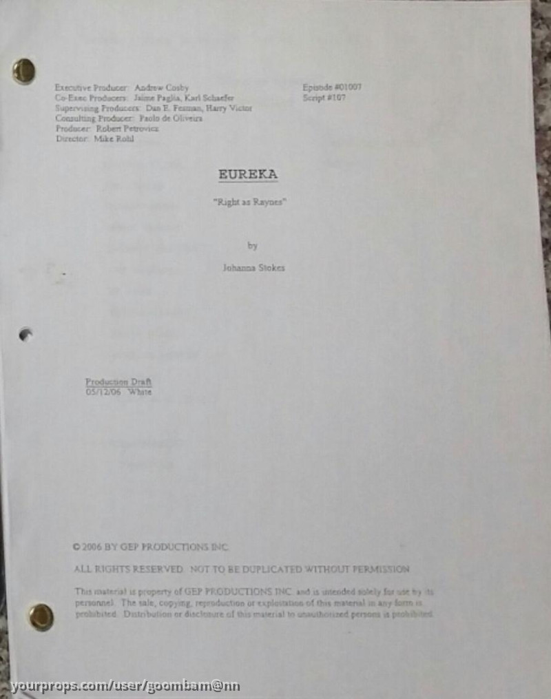 Right as Raynes – Eureka (2006) – image 1