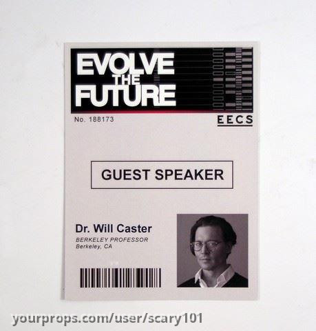 Will Caster (Johnny Depp) Badge – Transcendence (2014) – image 1