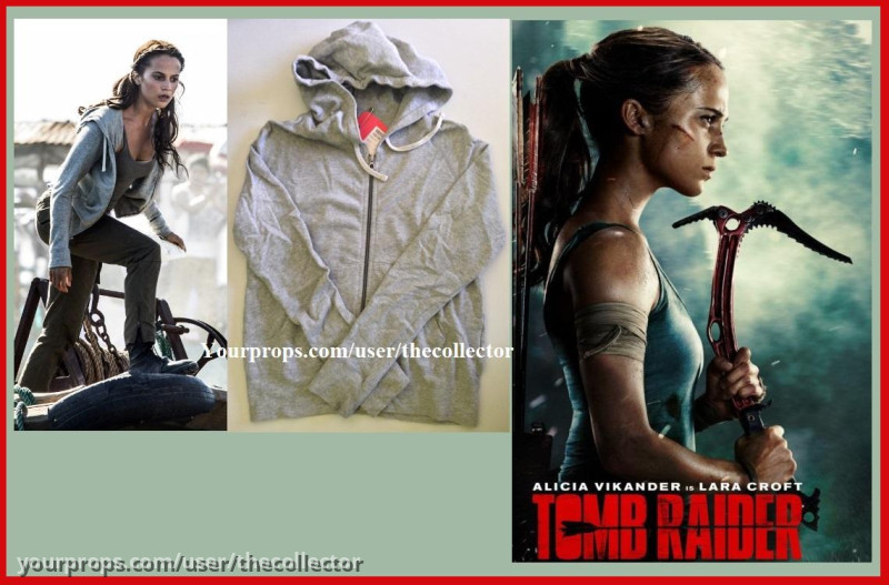 Lara's Grey Hoodie – Tomb Raider (2018) – image 1
