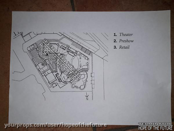 Universal Studios Hollywood blueprint copy Terminator 2 3D – T2 3-D: Battle Across Time (1996) – image 1