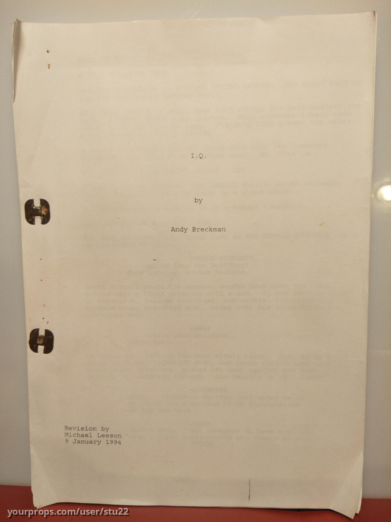 Production Script – I.Q. (1994) – image 1