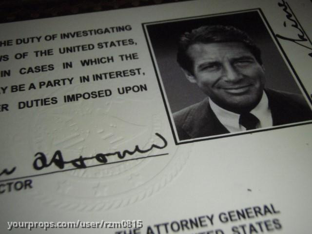 Inspector Erskine's FBI credentials – The F.B.I. (1965) – image 2