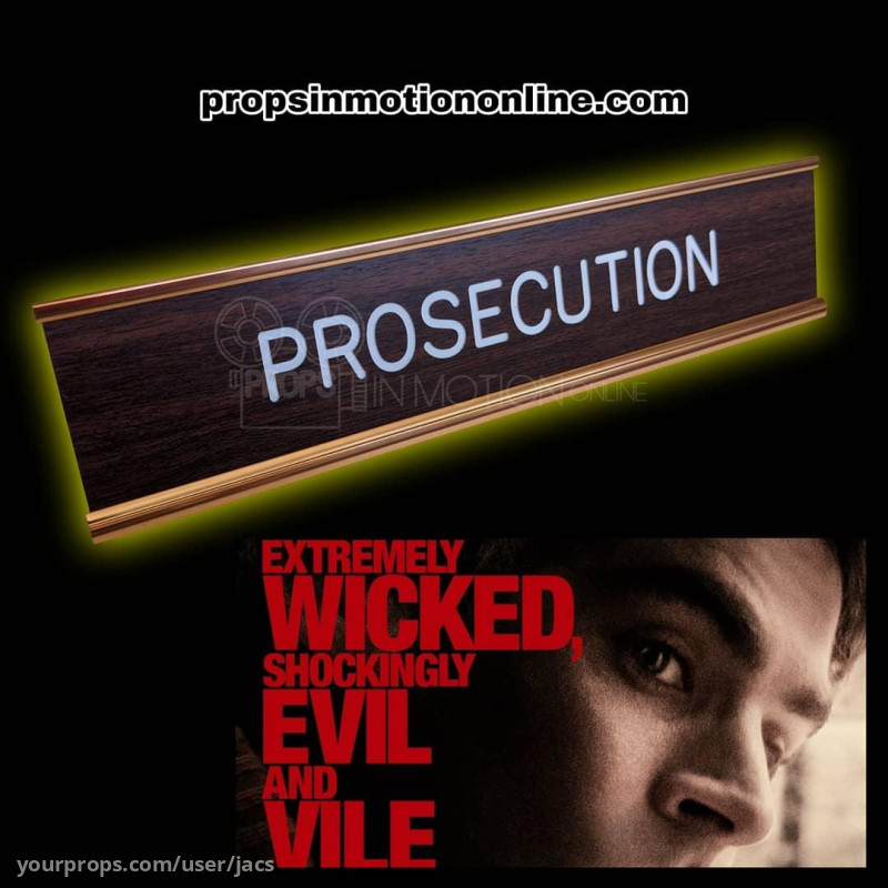 Prosecution court sign – Extremely Wicked, Shockingly Evil and Vile (2019) – image 1