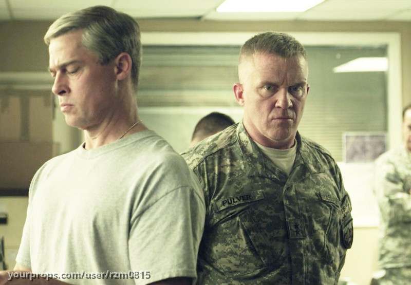 GREG PULVER's US Army fatigues shirt – War Machine (2017) – image 5