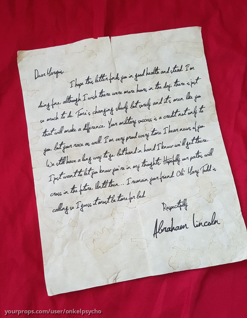 Letter from Abraham Lincoln – The Hateful Eight (2015) – image 1
