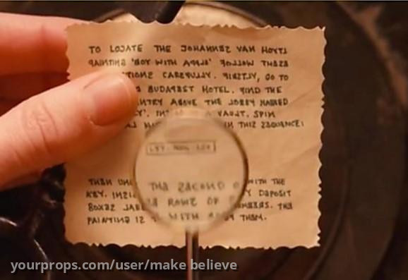 Note Zero left for Agatha to find the Van Hoytl – The Grand Budapest Hotel (2014) – image 3