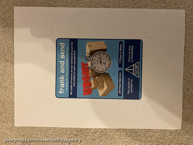 Original Frank & Send set dressing – Bad Robots (2014) – image 1