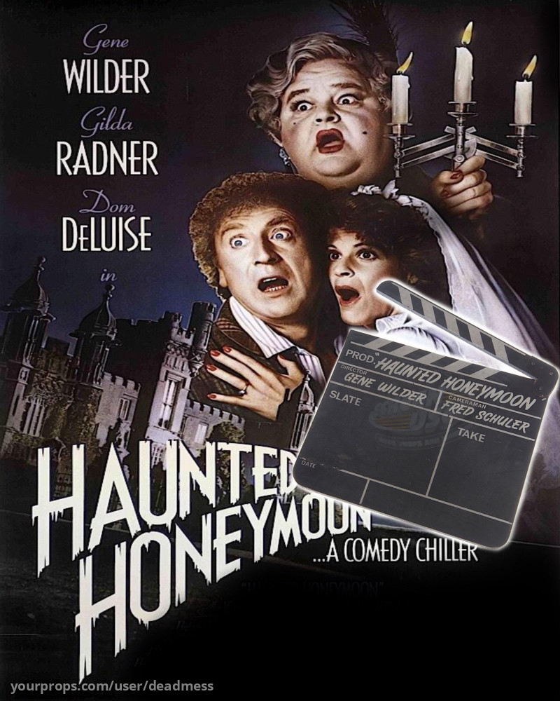 Original Clapper Board – Haunted Honeymoon (1986) – image 1