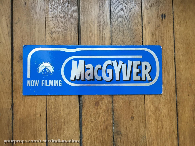 Original Dashboard Card / Crew Parking Pass – MacGyver (1985) – image 1