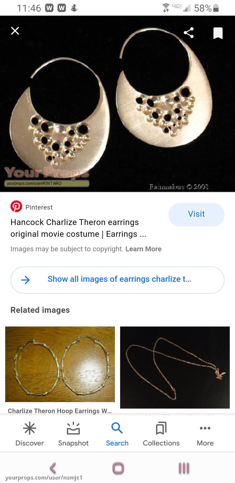 Earrings – Hancock (2008) – image 1