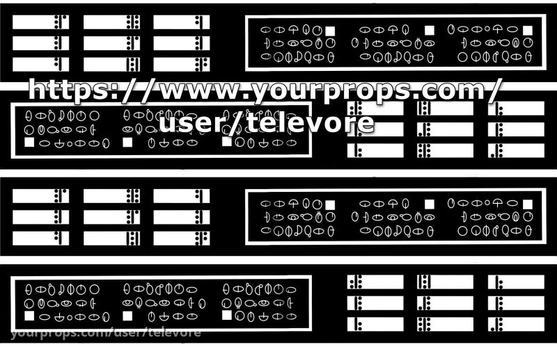 Star Wars Prequel Trilogy Control Panel acetate sheet prop – Star Wars: Episode IV - A New Hope (1977) – image 1