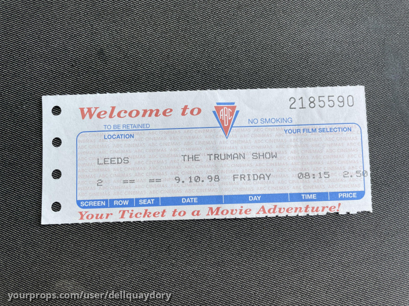 Original Cinema Ticket – The Truman Show (1998) – image 1