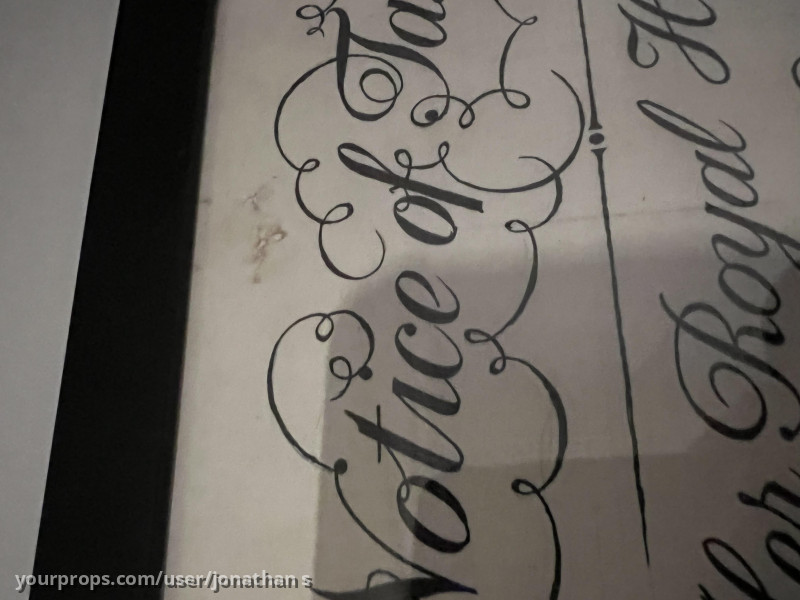 Notice of Taxes Original Prop – Mirror Mirror (2012) – image 2