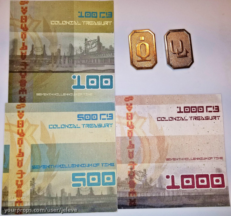 Cubit Coin and Paper Set (Currency) – Battlestar Galactica (2003) – image 1